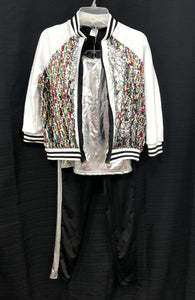 Girls 3pc "No Pressure" Sequin Outfit ( A Wish Come True)