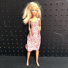 Load image into Gallery viewer, Doll in Floral Dress 1975 Vintage Collectible
