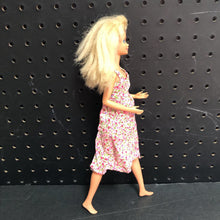 Load image into Gallery viewer, Doll in Floral Dress 1975 Vintage Collectible
