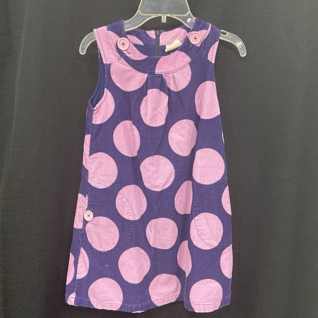 Polka Dot Corduroy Dress