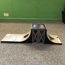 Load image into Gallery viewer, Tony Hawk 2pc Half Pipe Finger Skateboard Ramp w/Extender
