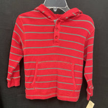 Load image into Gallery viewer, Hooded Striped Shirt
