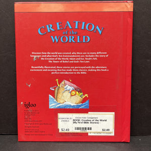 Creation of the World: Including Adam and Eve & Other Stories (My First Bible Stories) -religion hardcover