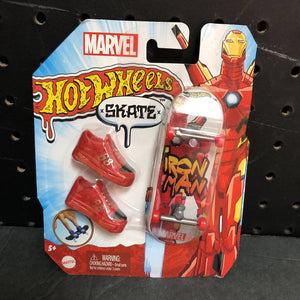 Marvel Iron Man Skate Finger Skateboard & Shoes (NEW)