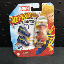 Load image into Gallery viewer, Marvel Captain Marvel Skate Finger Skateboard &amp; Shoes (NEW)
