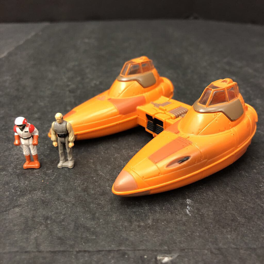 Micro Machines Action Fleet Bespin Twin-Pod Cloud Car Plane w/Figures 1996 Vintage Collectible
