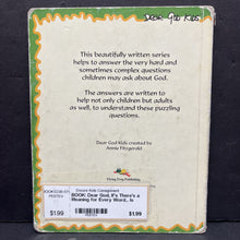 Load image into Gallery viewer, Dear God, If There&#39;s a Meaning for Every Word... Is there a Reason for Everything? (Dear God Kids) (Anna Fitzgerald) -religion board
