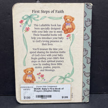 Load image into Gallery viewer, Baby&#39;s First Book of Prayers (Stephen Elkins) (Lullabible) -religion board
