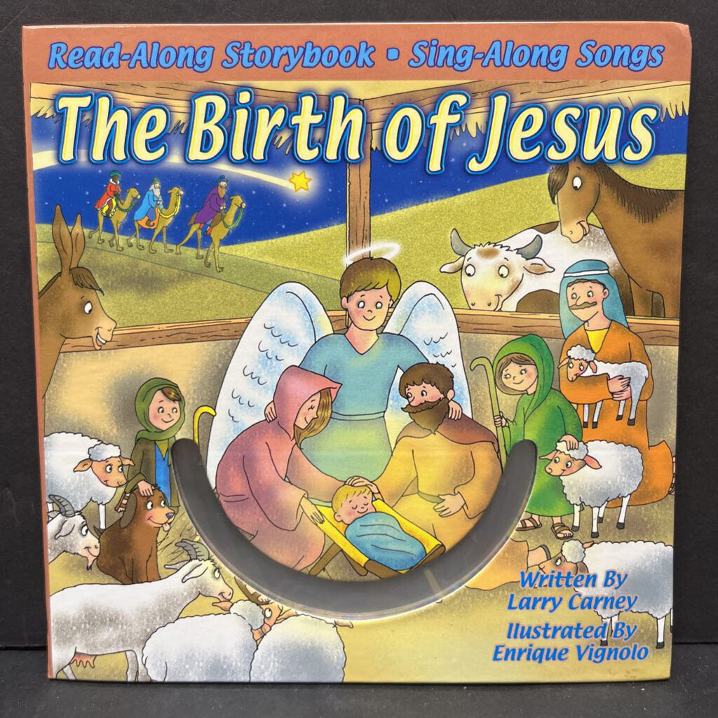 The Birth of Jesus w/ CD (Larry Carney) -religion hardcover
