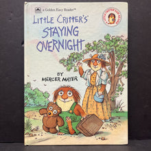 Load image into Gallery viewer, Little Critter's Staying Overnight (Mercer Mayer) (Golden Easy Reader) -character hardcover
