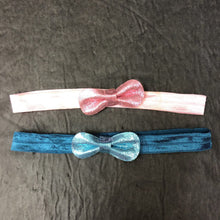 Load image into Gallery viewer, 2pk Sparkly Bow Headbands
