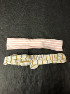 2pk Striped Headbands