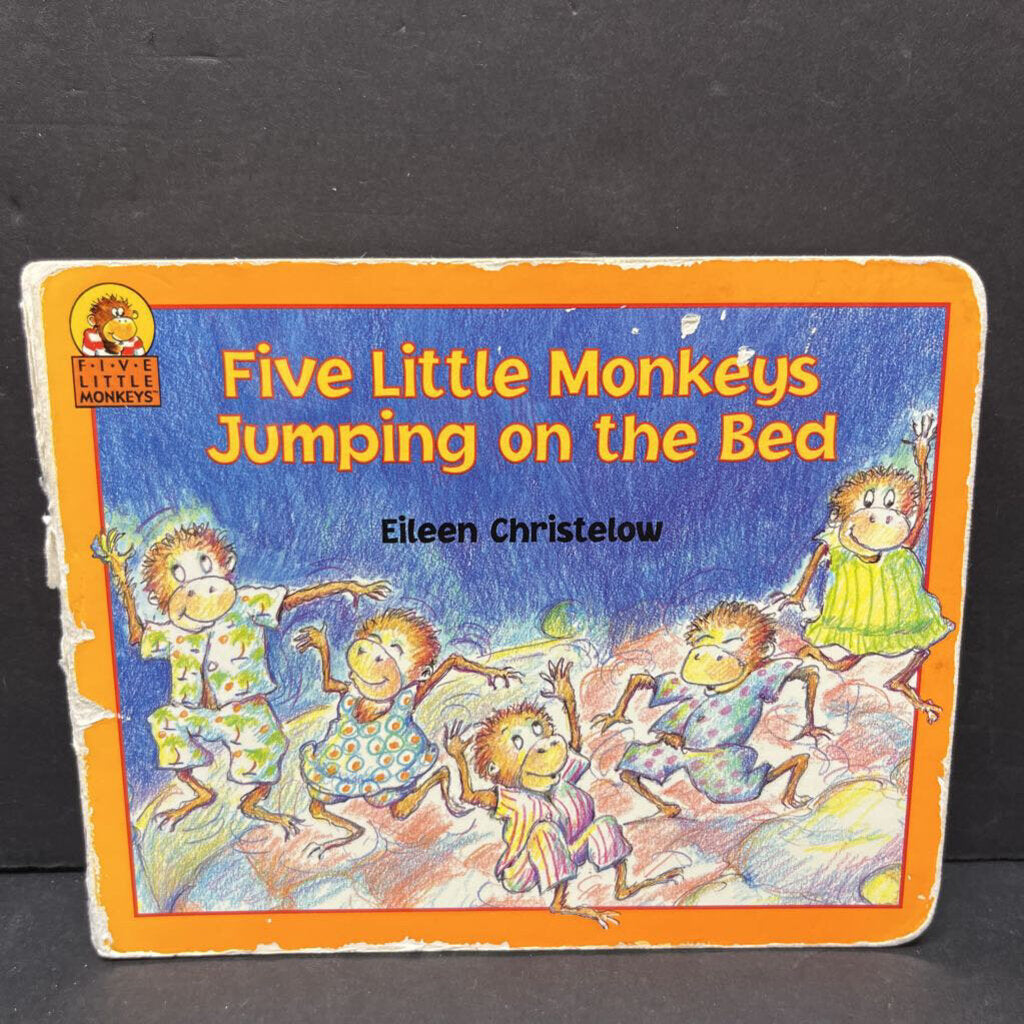 Five Little Monkeys Jumping on the Bed (Erin Christelow) -character board