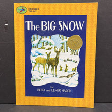 Load image into Gallery viewer, The Big Snow (Berta &amp; Elmer Hader) -educational paperback
