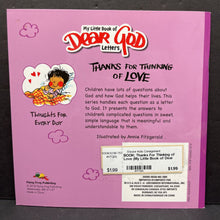Load image into Gallery viewer, Thanks For Thinking of Love (My Little Book of Dear God Letters) -religion paperback
