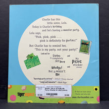 Load image into Gallery viewer, This Is Actually My Party (Charlie &amp; Lola) (Lauren Child) -character paperback
