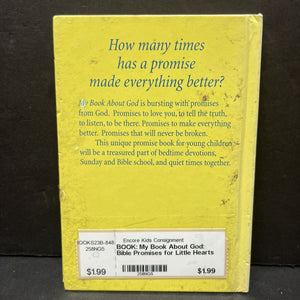 My Book About God: Bible Promises for Little Hearts (Kathy Arbuckle) -religion hardcover