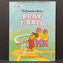 Load image into Gallery viewer, The Berenstain Bears Play T-Ball (I Can Read) (Stan &amp; Jan Berenstain) -hardcover character reader
