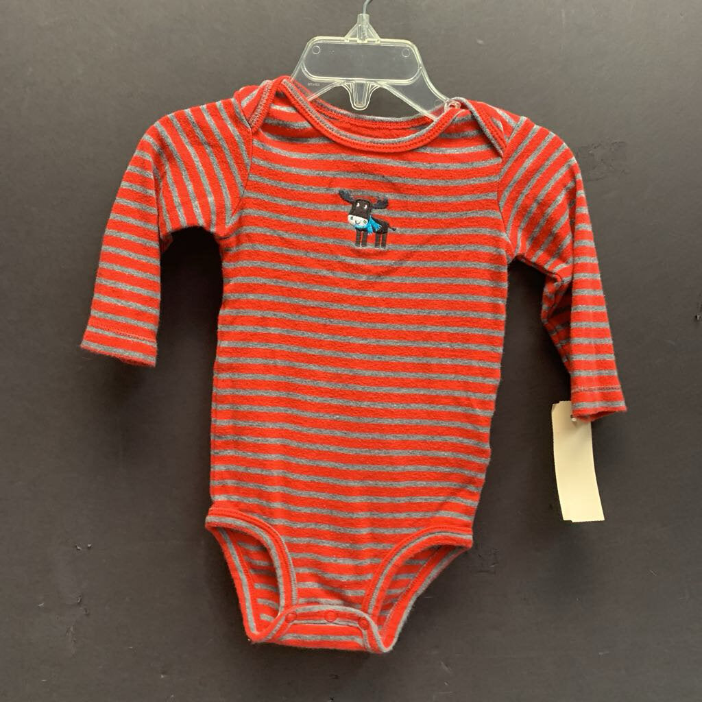 Striped Moose Onesie