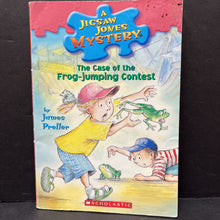 Load image into Gallery viewer, The Case of the Frog-Jumping Contest (Jigsaw Jones Mystery) (James Preller) -paperback series
