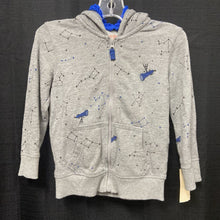 Load image into Gallery viewer, Stars Hooded Zipped Sweatshirt
