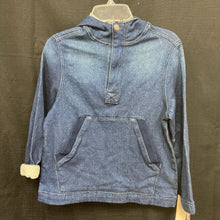 Load image into Gallery viewer, Denim Hooded Zipped Sweatshirt (NEW)
