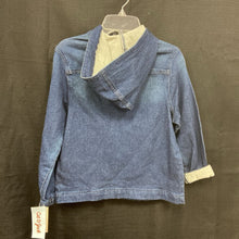 Load image into Gallery viewer, Denim Hooded Zipped Sweatshirt (NEW)
