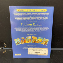 Load image into Gallery viewer, Thomas Edison (What's Their Story?) (Notable Person) -educational reader
