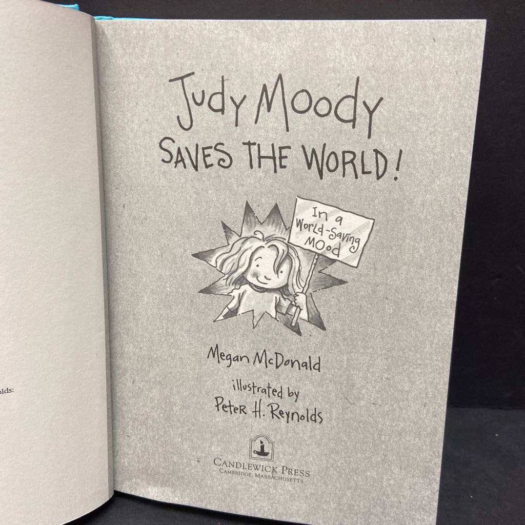 Judy Moody Saves The World (Megan McDonald) (New Cover) -series hardcover