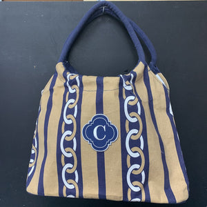 Striped "C" Monogrammed Bag