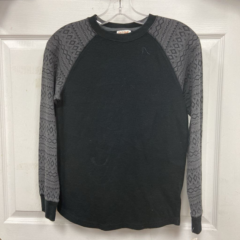 Patterned Sleeve T-Shirt