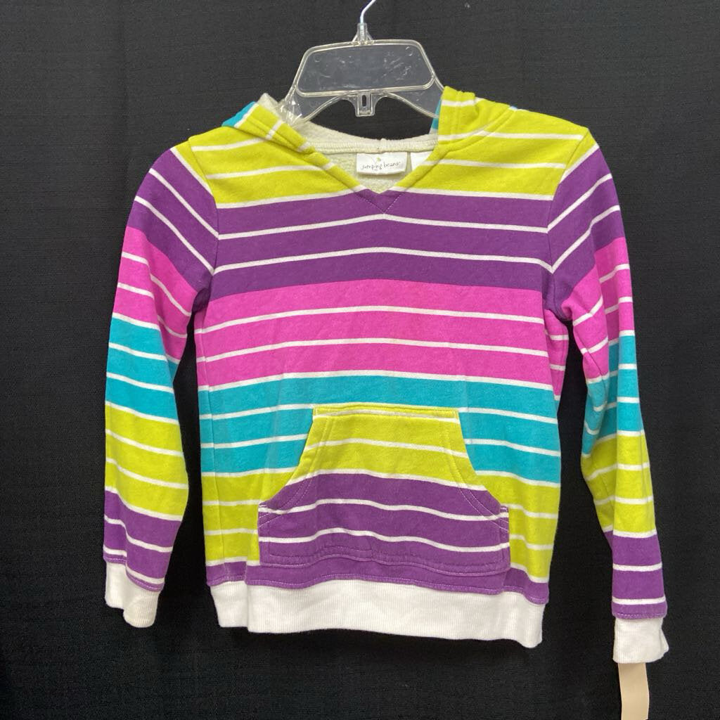 Striped Hooded Sweatshirt
