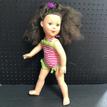 Load image into Gallery viewer, Doll in Striped Swimwear
