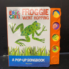 Load image into Gallery viewer, Froggie Went Hopping (Eric Carle) -sound pop up
