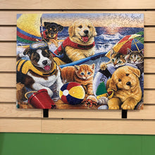 Load image into Gallery viewer, Playful Paws Jenny Newland's "Beach Buddies" Jigsaw Puzzle (Masterpieces)
