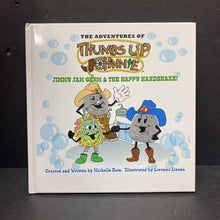 Load image into Gallery viewer, Jimmy Jam Germ and the Happy Handshake! (The Adventures of Thumbs Up Johnnie) (Michelle Bain) -hardcover educational
