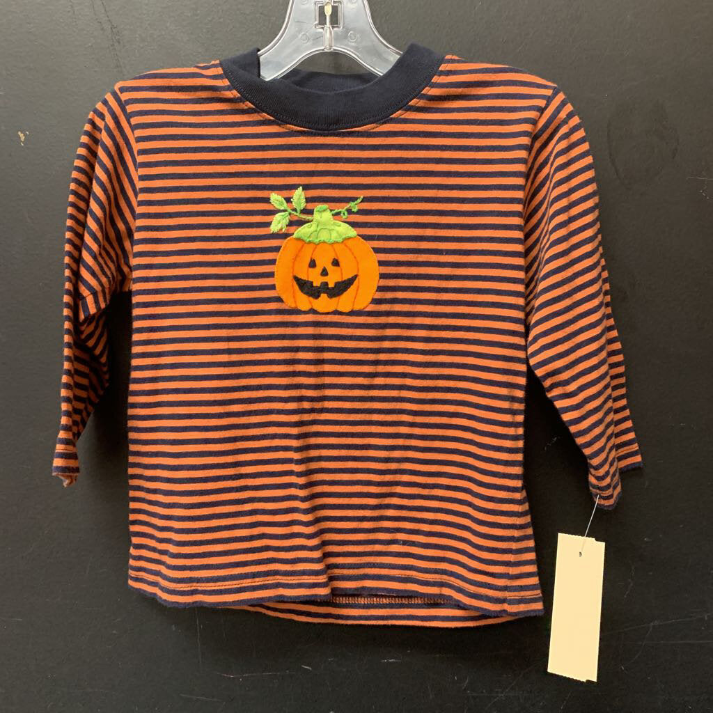 Striped Pumpkin Halloween T-Shirt (Baby Luigi)