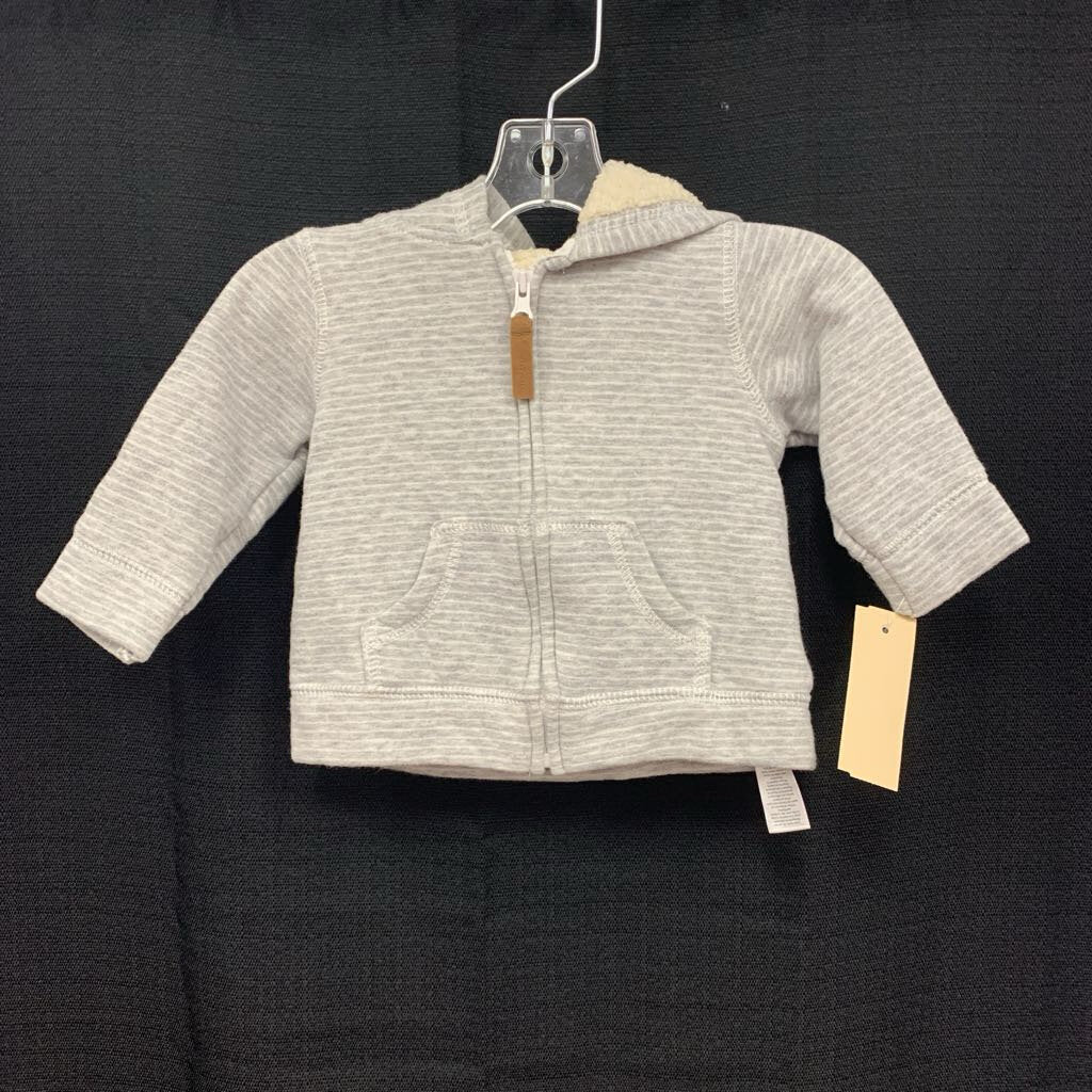 Striped Zipped Sweatshirt