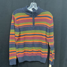 Load image into Gallery viewer, Striped Zipped Sweater
