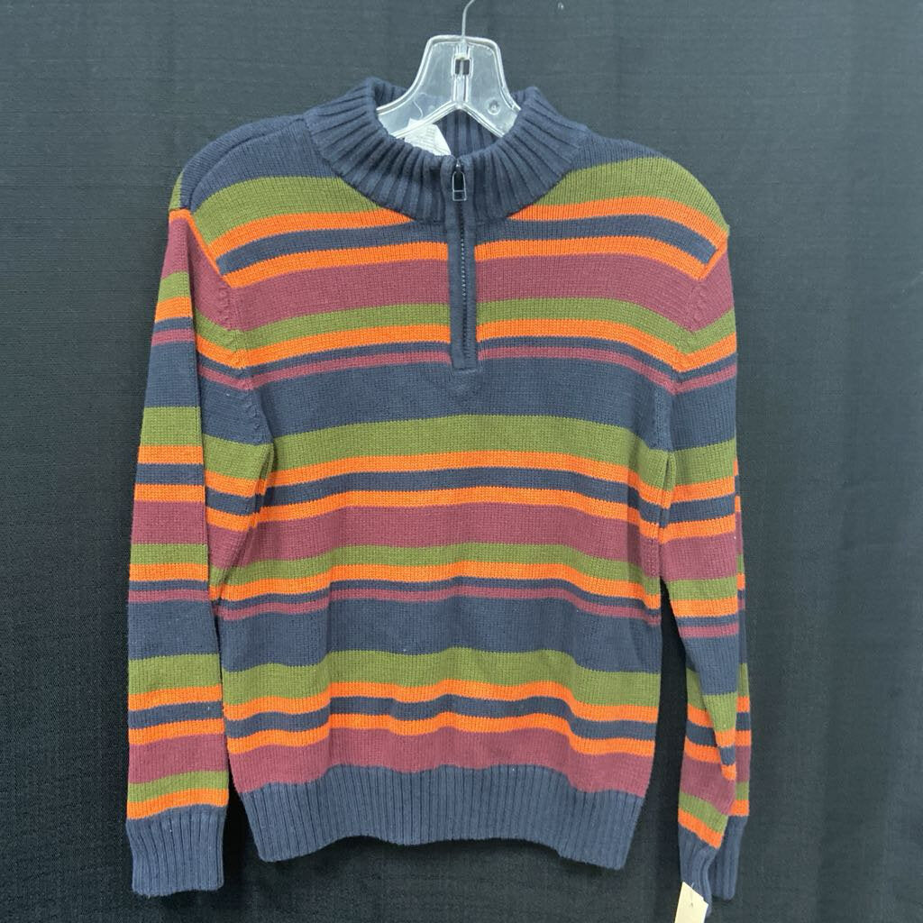 Striped Zipped Sweater