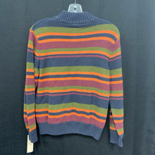 Load image into Gallery viewer, Striped Zipped Sweater
