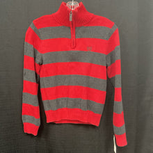 Load image into Gallery viewer, Striped Zipped Sweater
