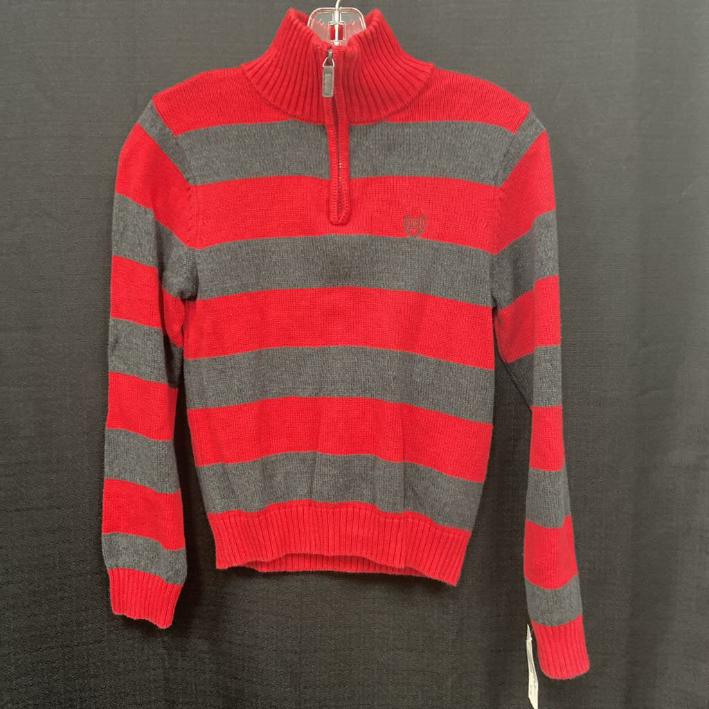 Striped Zipped Sweater