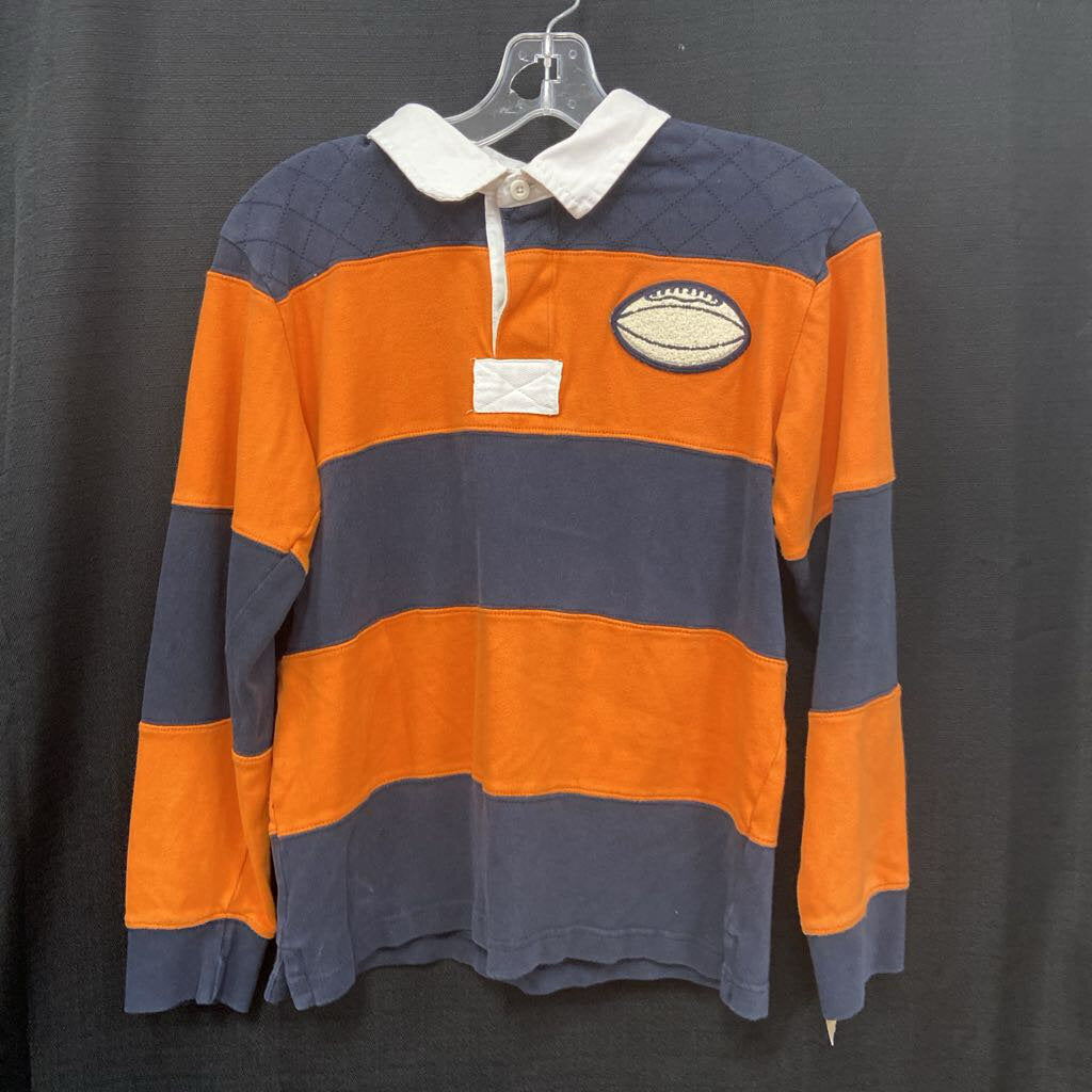 Striped Football Polo Shirt
