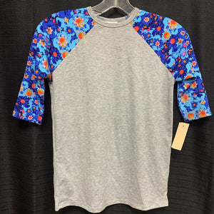 Floral Sleeve T-Shirt Top