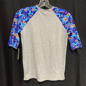Floral Sleeve T-Shirt Top