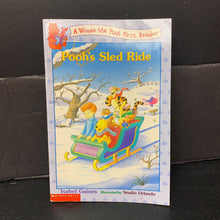 Load image into Gallery viewer, Pooh's Sled Ride (Winnie the Pooh First Reader) (Pooh &amp; Friends) -character reader
