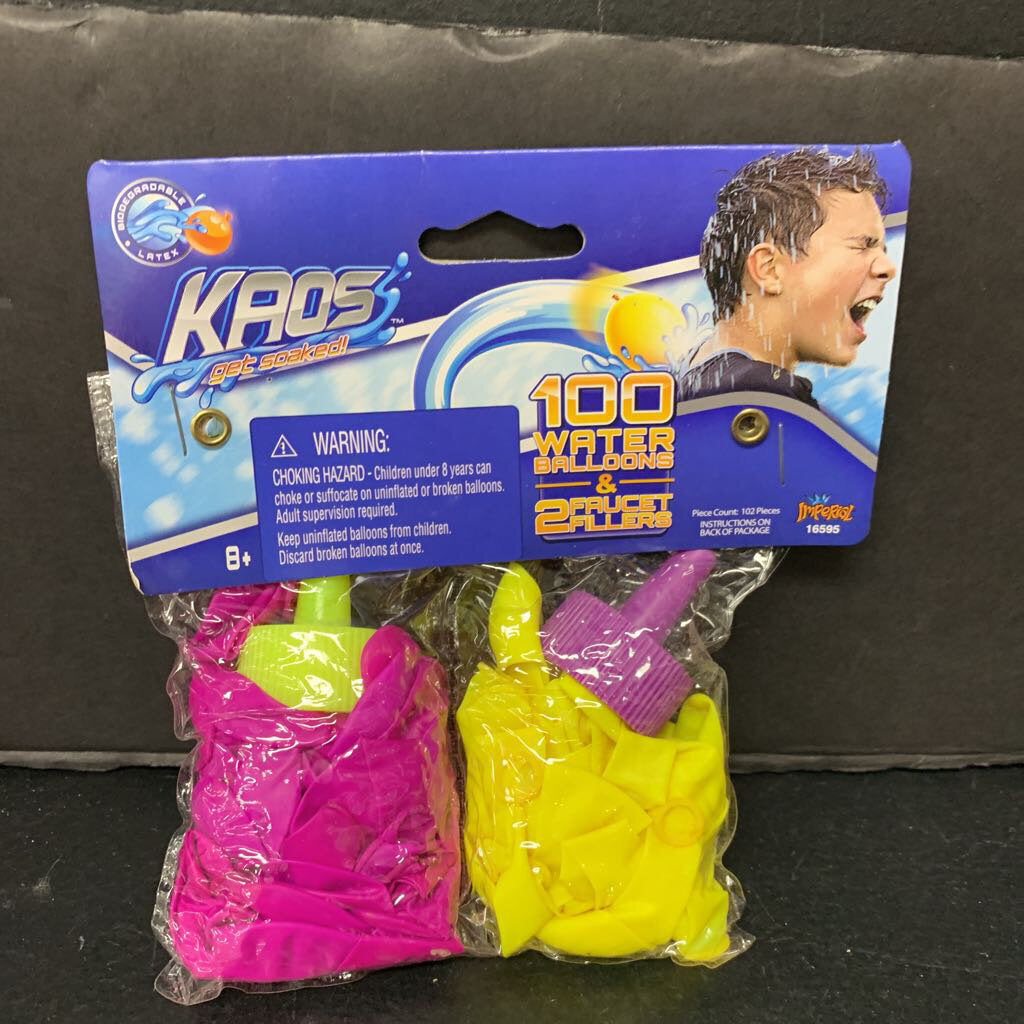 Water Balloons w/Faucet Fillers (Kaos)