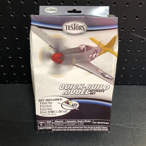 P51 Mustang Plane Quick Build Model Kit (NEW) (Testors)