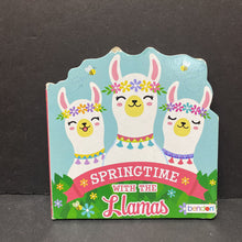 Load image into Gallery viewer, Springtime With the Llamas -board
